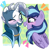 Size: 1280x1243 | Tagged: dead source, safe, artist:virtualkidavenue, imported from derpibooru, oc, oc only, pegasus, pony, unicorn, blushing, bust, cape, clothes
