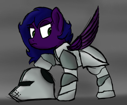 Size: 852x705 | Tagged: safe, artist:ahorseofcourse, imported from derpibooru, oc, oc only, pegasus, pony, armor, armored pony, solo