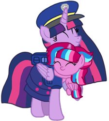 Size: 972x1080 | Tagged: safe, artist:徐詩珮, imported from derpibooru, twilight sparkle, oc, oc:bubble sparkle, alicorn, pony, bubbleverse, series:sprglitemplight diary, series:sprglitemplight life jacket days, series:springshadowdrops diary, series:springshadowdrops life jacket days, alternate universe, baby, baby pony, base used, chase (paw patrol), clothes, female, magical lesbian spawn, magical threesome spawn, mother and child, mother and daughter, multiple parents, next generation, offspring, parent:glitter drops, parent:spring rain, parent:tempest shadow, parent:twilight sparkle, parents:glittershadow, parents:sprglitemplight, parents:springdrops, parents:springshadow, parents:springshadowdrops, paw patrol, simple background, transparent background, twilight sparkle (alicorn)