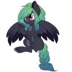 Size: 2000x2000 | Tagged: safe, artist:takan0, imported from derpibooru, oc, oc only, pegasus, pony, braided tail, female, high res, mare, simple background, solo, transparent background