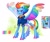 Size: 900x760 | Tagged: safe, artist:eeviart, imported from derpibooru, rainbow dash, pegasus, pony, the last problem, clothes, colored hooves, colored wings, feathered fetlocks, female, multicolored wings, older, older rainbow dash, solo, uniform, wings, wonderbolts uniform