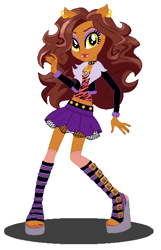 Size: 386x598 | Tagged: safe, artist:cookiechans2, artist:machakar52, imported from derpibooru, werewolf, equestria girls, barely eqg related, base used, clawdeen wolf, clothes, crossover, ear piercing, earring, equestria girls style, equestria girls-ified, jewelry, mattel, monster high, necklace, piercing, shoes