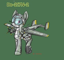 Size: 944x883 | Tagged: safe, artist:смуглнка, imported from derpibooru, original species, plane pony, pony, do-217-n-2, germany, plane