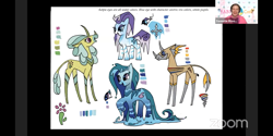 Size: 1440x720 | Tagged: safe, artist:andypriceart, idw, imported from derpibooru, cactus rose, crystal (character), dust devil (comic), medley brook, abada, human, kelpie, spoiler:comic, spoiler:comic89, spoiler:comicseason10, babscon, crystal (g4), dust devil (idw), irl, irl human, nonbinary, photo, season 10, zoom