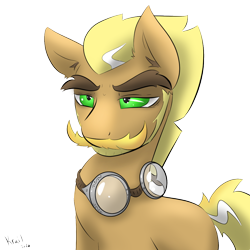 Size: 1000x1000 | Tagged: safe, artist:kingkrail, imported from derpibooru, oc, oc only, oc:krail, earth pony, pony, goggles, solo