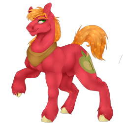 Size: 2500x2500 | Tagged: safe, artist:copshop, imported from derpibooru, big macintosh, earth pony, pony, high res, male, nudity, raised hoof, sheath, simple background, solo, transparent background