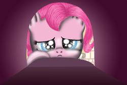 Size: 900x600 | Tagged: safe, artist:xlilian, imported from derpibooru, pinkie pie, earth pony, pony, wonderbolts academy, female, frown, looking at you, mailbox, sad, scene interpretation, solo, starry eyes, wingding eyes