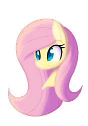 Size: 364x516 | Tagged: safe, artist:nightshade-warroir, imported from derpibooru, fluttershy, pony, bust, colored pupils, female, mare, portrait, simple background, solo, transparent background