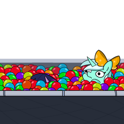 Size: 2250x2250 | Tagged: safe, artist:tjpones, imported from derpibooru, part of a set, lyra heartstrings, twilight sparkle, pony, unicorn, ball pit, bow, duo, female, mare, simple background, twiggie, white background