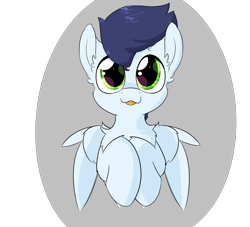 Size: 2598x2362 | Tagged: safe, artist:jubyskylines, imported from derpibooru, soarin', pegasus, pony, chest fluff, male, simple background, solo, tongue out, transparent background