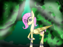 Size: 1025x780 | Tagged: safe, artist:jedimoonstar, imported from derpibooru, fluttershy, deer, deer pony, original species, pegasus, female, flutterdeer, solo