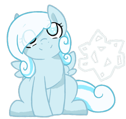 Size: 1359x1285 | Tagged: safe, artist:cloureed, imported from derpibooru, oc, oc only, oc:snowdrop, pegasus, pony, cute, eye clipping through hair, female, ocbetes, simple background, sitting, smiling, solo, transparent background