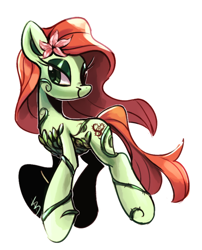 Size: 652x808 | Tagged: safe, artist:emina15966emina, imported from derpibooru, pony, cute, poison ivy, ponified, solo