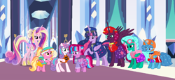 Size: 2340x1080 | Tagged: safe, artist:徐詩珮, imported from derpibooru, fizzlepop berrytwist, glitter drops, luster dawn, princess cadance, princess flurry heart, spring rain, tempest shadow, twilight sparkle, oc, oc:bubble sparkle, alicorn, bubbleverse, series:sprglitemplight diary, series:sprglitemplight life jacket days, series:springshadowdrops diary, series:springshadowdrops life jacket days, the last problem, alicornified, alternate universe, aunt and niece, base used, bisexual, chase (paw patrol), clothes, cousins, cute, everest (paw patrol), female, glitterbetes, glittercorn, glitterlight, glittershadow, lesbian, lifeguard, lifeguard spring rain, lifejacket, lustercorn, magical lesbian spawn, magical threesome spawn, marshall (paw patrol), mother and child, mother and daughter, multiple parents, next generation, offspring, older, older glitter drops, older spring rain, older tempest shadow, older twilight, parent:glitter drops, parent:spring rain, parent:tempest shadow, parent:twilight sparkle, parents:glittershadow, parents:sprglitemplight, parents:springdrops, parents:springshadow, parents:springshadowdrops, paw patrol, polyamory, princess twilight 2.0, race swap, shipping, skye (paw patrol), sprglitemplight, springbetes, springcorn, springdrops, springlight, springshadow, springshadowdrops, tempestbetes, tempesticorn, tempestlight, twilight sparkle (alicorn), ultimate twilight, zuma (paw patrol)