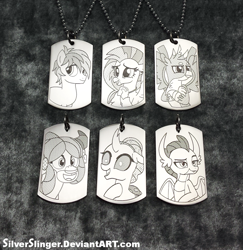 Size: 839x862 | Tagged: safe, artist:silverslinger, imported from derpibooru, gallus, ocellus, sandbar, silverstream, smolder, yona, craft, cute, diaocelles, diastreamies, gallabetes, irl, jewelry, pendant, photo, sandabetes, smolderbetes, student six, yonadorable