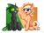 Size: 4000x3000 | Tagged: safe, alternate version, artist:astery, derpibooru exclusive, imported from derpibooru, oc, oc only, oc:accurate balance, oc:utopia, changeling, pony, accopia, both cutie marks, changeling oc, commission, duo, green changeling, grin, looking at each other, raised hoof, simple background, sitting, smiling, two toned background, two toned mane, two-tone background