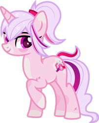 Size: 1600x1983 | Tagged: safe, artist:n0kkun, imported from derpibooru, oc, oc only, oc:sweeten dreams, pony, unicorn, female, freckles, mare, markings, multicolored mane, raised hoof, simple background, solo, transparent background