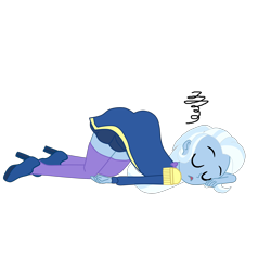 Size: 2952x2952 | Tagged: safe, artist:gmaplay, imported from derpibooru, trixie, equestria girls, equestria girls series, ass, butt, female, simple background, sleeping, solo, the great and powerful ass, transparent background, vector, zettai ryouiki