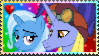 Size: 99x56 | Tagged: safe, artist:stampsandi, imported from derpibooru, hoo'far, trixie, pony, unicorn, deviantart stamp, duo, female, male, mare, picture for breezies, shipping, stallion, stamp, straight, trixfar