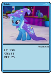 Size: 373x531 | Tagged: safe, artist:raisingsun-rarit, imported from derpibooru, trixie, my little pony: the movie, card