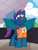 Size: 3000x3900 | Tagged: safe, artist:coaldustthestrange, imported from derpibooru, oc, oc only, oc:stardust, bat pony, bat pony oc, bat wings, be a buddy not a bully shirt shirt, clothes, epcot, nose in the air, shirt, wings