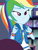 Size: 826x1080 | Tagged: safe, imported from derpibooru, screencap, rainbow dash, equestria girls, equestria girls series, holidays unwrapped, spoiler:eqg series (season 2), canterlot mall, clothes, cloud, cropped, dashing through the mall, female, geode of super speed, jacket, jewelry, lidded eyes, magical geodes, merchandise, necklace, plushie, rainbow, shirt, short sleeves, store, stuffed animals, t-shirt, thunderbolt, unamused, wristband