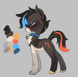 Size: 1017x1011 | Tagged: safe, artist:apple_nettle, artist:shuryashish, imported from derpibooru, oc, oc only, oc:onyx serenade, hippogriff, bell, chest fluff, collar, female, hippogriff oc, reference, reference sheet, simple background, solo