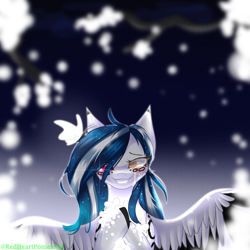 Size: 2000x2000 | Tagged: safe, artist:redheartponiesfan, imported from derpibooru, oc, oc only, oc:marie pixel, pegasus, pony, female, heterochromia, mare, solo