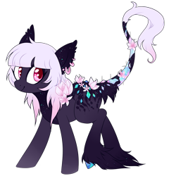 Size: 2000x2000 | Tagged: safe, artist:glitterring, imported from derpibooru, oc, oc only, earth pony, pony, ear piercing, earring, earth pony oc, female, flower, flower in hair, hoof fluff, hoof polish, jewelry, leonine tail, mare, piercing, simple background, smiling, solo, transparent background