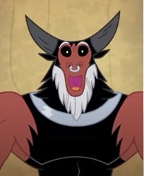 Size: 233x285 | Tagged: safe, imported from derpibooru, screencap, lord tirek, centaur, cropped, cute, instagram, looking at you, male, nose piercing, nose ring, open mouth, piercing, septum piercing, smiling, smiling at you, solo, the most evil q&a ever, tirebetes, when he smiles