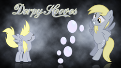 Size: 1920x1080 | Tagged: artist needed, source needed, safe, edit, imported from derpibooru, derpy hooves, pegasus, pony, cutie mark, female, mare, name, solo, text, wallpaper, wallpaper edit