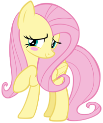 Size: 5811x6913 | Tagged: safe, artist:andoanimalia, imported from derpibooru, fluttershy, pegasus, pony, the last laugh, blushing, cute, female, raised hoof, shyabetes, simple background, solo, transparent background, vector