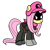 Size: 894x894 | Tagged: safe, edit, imported from derpibooru, fluttershy, oc, oc:mrs. f, pegasus, pony, deviantart, evil fluttershy, female, mr. l, paper mario, simple background, solo, super mario bros., super paper mario, transparent background