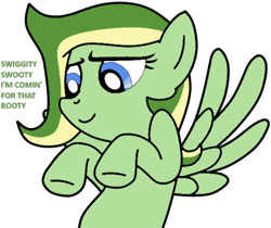 Size: 508x427 | Tagged: safe, artist:didgereethebrony, artist:malachitebases, imported from derpibooru, oc, oc only, oc:boomerang beauty, pegasus, pony, base used, simple background, solo, swiggity swooty, trace, transparent background