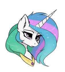 Size: 1510x1660 | Tagged: source needed, safe, artist:kapusta123, imported from derpibooru, princess celestia, alicorn, pony, bust, female, mare, portrait, simple background, solo, white background