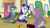 Size: 1920x1080 | Tagged: safe, imported from derpibooru, screencap, gabby, rarity, spike, dragon, dragon dropped, comic book, winged spike, wings