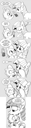 Size: 960x3962 | Tagged: safe, artist:mamatwilightsparkle, imported from derpibooru, spike, twilight sparkle, dragon, pony, unicorn, tumblr:mama twilight sparkle, baby, baby spike, bottle, comic, cute, demanding, diaper, hug, mama twilight, mama twilight sparkle, monochrome, spikabetes, tumblr, twiabetes, younger