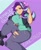 Size: 1667x2048 | Tagged: safe, artist:darkdoubloon, imported from derpibooru, starlight glimmer, equestria girls, beanie, big breasts, breasts, busty starlight glimmer, female, hat, huge breasts, human coloration, light skin, looking at you, ripped pants, smiling, smirk, solo