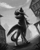 Size: 1380x1721 | Tagged: safe, artist:nemo2d, imported from derpibooru, rainbow dash, pegasus, pony, fanfic:salvation, fanfic art, female, grayscale, long mane, mare, monochrome, ponyville, solo, spread wings, windswept mane, wings