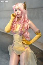 Size: 3447x5170 | Tagged: safe, artist:raspbearyart, artist:sweetmaracosplay, imported from derpibooru, fluttershy, human, clothes, cosplay, costume, irl, irl human, leotard, photo