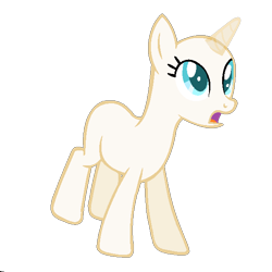 Size: 600x600 | Tagged: safe, artist:sakyas-bases, imported from derpibooru, oc, oc only, pony, unicorn, bald, base, eyelashes, horn, looking up, open mouth, simple background, solo, transparent background, unicorn oc