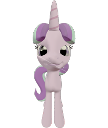 Size: 609x720 | Tagged: safe, artist:topsangtheman, imported from derpibooru, starlight glimmer, pony, unicorn, 3d, female, looking at you, simple background, smug, solo, source filmmaker, transparent background