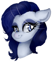 Size: 1234x1459 | Tagged: safe, artist:php110, imported from derpibooru, oc, oc only, earth pony, pony, bust, earth pony oc, eyelashes, makeup, simple background, smiling, solo, transparent background