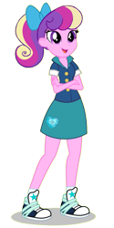 Size: 987x1974 | Tagged: safe, artist:punzil504, derpibooru exclusive, edit, imported from derpibooru, vector edit, princess cadance, equestria girls, alternate universe, bow, clothes, converse, crossed arms, cute, cutedance, dean cadance, equestria girls-ified, female, hair bow, legs, open mouth, ponytail, shoes, simple background, skirt, smiling, sneakers, solo, teen princess cadance, transparent background, vector