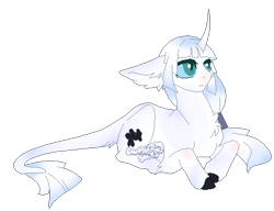 Size: 480x369 | Tagged: safe, artist:fluffomaru, artist:php110, imported from derpibooru, oc, oc only, pony, unicorn, collaboration, colored hooves, curved horn, horn, leonine tail, prone, simple background, transparent background, unicorn oc