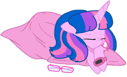 Size: 1223x746 | Tagged: safe, artist:徐詩珮, imported from derpibooru, oc, oc only, oc:hsu amity, alicorn, alicorn oc, base used, glasses, horn, nap, simple background, sleeping, transparent background, wings