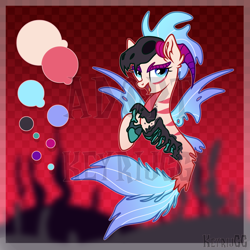 Size: 2000x2000 | Tagged: safe, artist:keyrijgg, imported from derpibooru, oc, fish, mermaid, pony, adoptable, art, auction, reference, reference sheet, simple background, skull, watermark