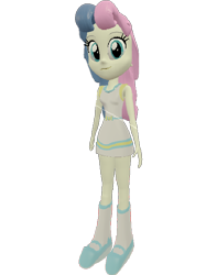 Size: 566x720 | Tagged: safe, artist:topsangtheman, imported from derpibooru, bon bon, sweetie drops, equestria girls, 3d, female, looking at you, simple background, solo, source filmmaker, transparent background