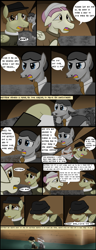 Size: 3440x8980 | Tagged: safe, artist:mr100dragon100, imported from derpibooru, oc, oc:matthew, oc:matthew's mom, earth pony, pegasus, pony, comic:new beginnings and new friends, boss, comic, dark forest au's matthew, griffin (character), male, stallion, workhouse