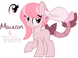 Size: 2048x1536 | Tagged: safe, artist:choco-opals, imported from derpibooru, oc, oc only, oc:macaron, oc:truffle, monster pony, original species, piranha plant pony, plant pony, augmented tail, eye, fangs, female, plant, raised hoof, reference sheet